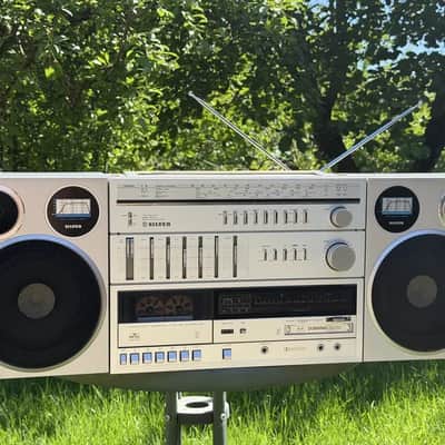 SILVER SR 8800 Rare Vintage MINT Boombox Warranty Cassette image 18
