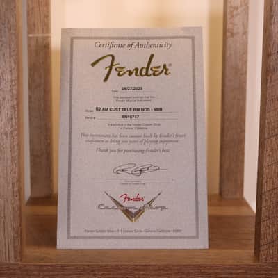 Fender Custom Shop American Custom Telecaster SH NOS - AAA Rosewood Fingerboard, Violin Burst image 18