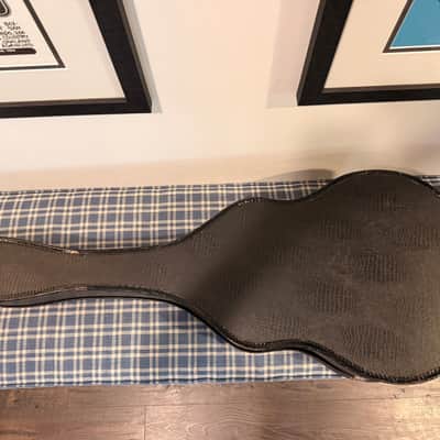 Vintage 1940s Geib Inc. Challenge Alligator Case - Purple Lining - Fits 16" Archtop / Dreadnought image 7