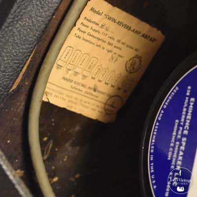 Fender Twin Reverb 1964 FEIC Export image 4