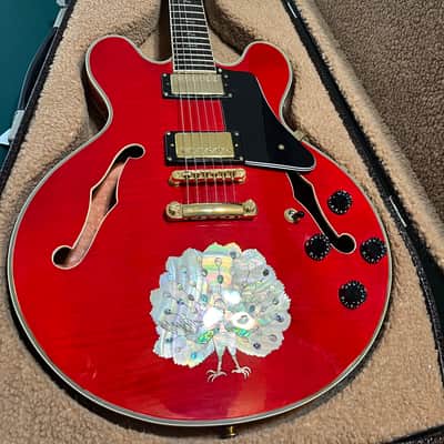 Antonio Tsai ES-335 Early 2000's - RED with inlay image 1