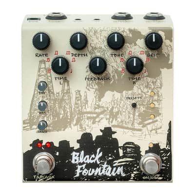 Old Blood Noise Endeavors Black Fountain Stereo Delay Pedal (Cream) image 1
