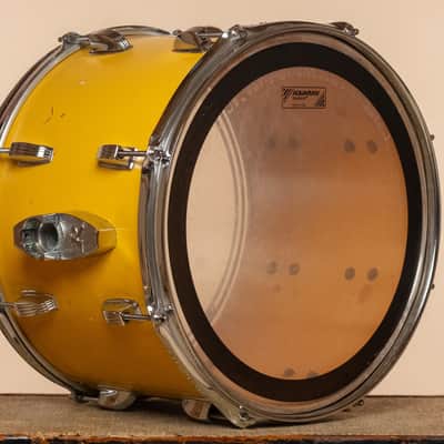 1970s Ludwig 6 ply Tom in White Cortex (under Yellow) - 10x14 image 6