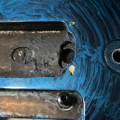2000's Japan Jackson DKMG Dinky Cobalt Blue Swirl Guitar Body Floyd Ready image 7