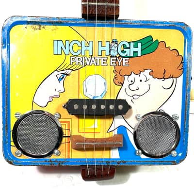 Awesomesauceguitars electric ukulele made from a vintage 70s lunchbox uke noise instrument The Inch High Private Eye 2025 - Nostalgia image 2