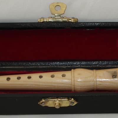 Handmade Wooden Mini Recorder Flute – 4.6" Woodwind Musical Instrument with Case image 2