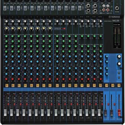 Yamaha MG20 20-Input 6-Bus Mixer,Black image 1