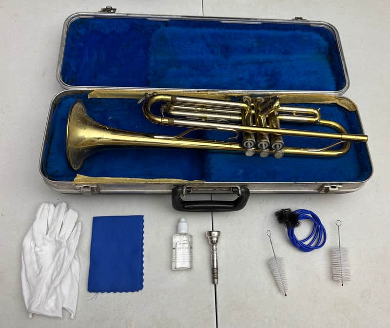 Blessing Scholastic Bb Trumpet w/ Hard Case, 7C Mouthpiece & Accessories – Circa 1983 image 1