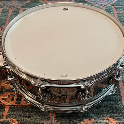 DW Collectors Series 5” x 14”True Sonic Snare Drum - Chrome Over Brass image 7
