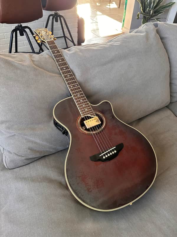 Yamaha Apx 10C 1990 Burgundy | Reverb