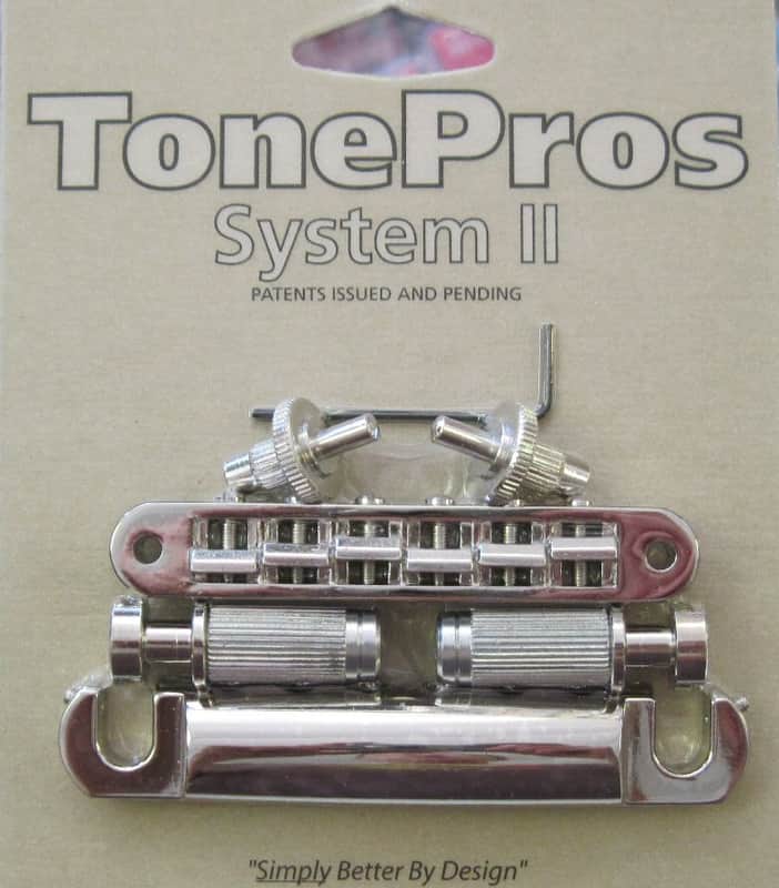 TonePros LPS02-N Standard Tuneomatic/Tailpiece Set Nickel image 1