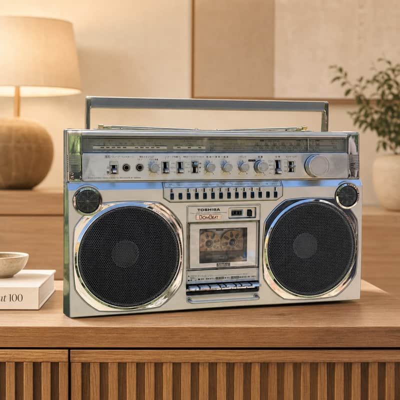 Toshiba RT-9990SM Rare Vintage Cassette Boombox Getto blaster Warranty Serviced image 1