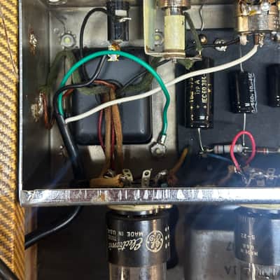1955 Fender Tweed Champ 5E1 (changed transformer) image 8