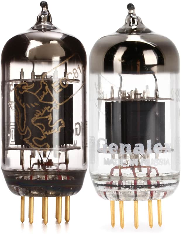 Genalex Gold Lion 12AT7/ECC81 Gold Pin Preamp Tube Bundle with Genalex Gold Lion 12AX7/ECC83 Gold Pin Preamp Tube image 1