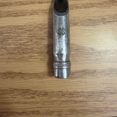 Selmer-Paris Metal Scroll Shank F Tenor Saxophone Mouthpiece 1960s image 1