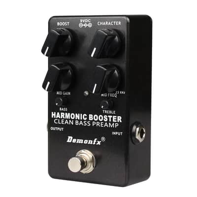 Demonfx Harmonic Booster Clean Bass Guitar Pre-amp Pedal image 3