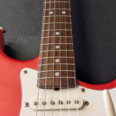 1984 Tokai Goldstar Sound TST-55 Electric Guitar Vintage RARE Pearl Pink Metallic All Original image 14