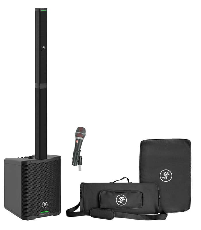 Mackie SRM-Flex 1300w Line Array DJ Speaker PA System w/Sub+Se Electronics Mic image 1