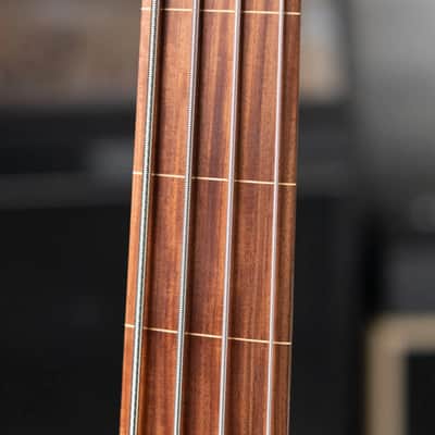 Ernie Ball Music Man StingRay 4 H Fretless Bass Translucent Teal - Used image 14