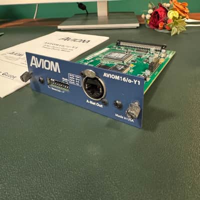 Aviom 16/o-Y1 16-Channel A-Net Output Card 2010s - Black image 1