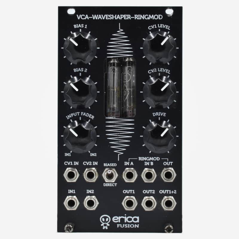 Erica Synths Fusion VCA WAVESHAPER RING MOD Eurorack Tube Distortion and VCA Module image 1