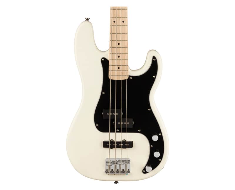 Used Squier Affinity Series Precision Bass PJ - Olympic White w/ Maple FB image 1