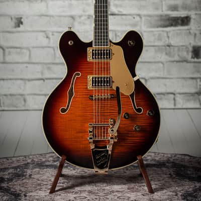 Gretsch Broadkaster® LX Figured Center Block with String-Thru Bigsby® - Havana Burst image 1