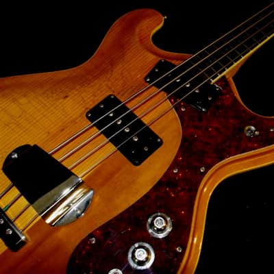 Mosrite MARK X, Model 502 JOE MAPHIS BASS 1967 Natural. Walnut Body. Spruce Top. Maple Neck. image 7