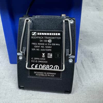 Sennheiser Evolution G4 Wireless 100 Series EM 100 em100 G4 True Diversity Receiver with Wireless Transmitter - A1 Band with ME-3ew Headset Microphone + SK 100 sk100 G3 Bodypack Transmitter image 11