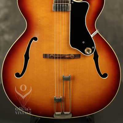 1965 Epiphone A412 Triumph Sunburst with wide nut width image 1