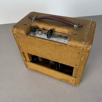 1955 Fender Tweed Champ 5E1 (changed transformer) image 5