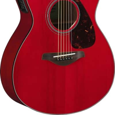 Yamaha FSX800C Acoustic-Electric Guitar - Ruby Red image 2