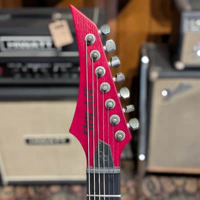 Solar Guitars 7-String Type T w/ Evertune Bridge T1.7TBR 2022 - Trans Blood Red Matte image 8