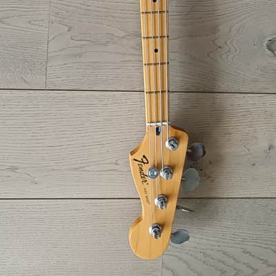 Fender Jazz Bass, Custom 60s pickups, Gotoh tuners, MIM2012 - White, Tiger Pickguard image 10