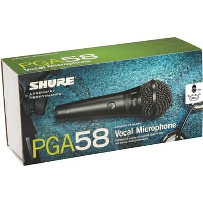 Shure PGA58-XLR Cardioid Dynamic Vocal Microphone with XLR-to-XLR Cable image 4