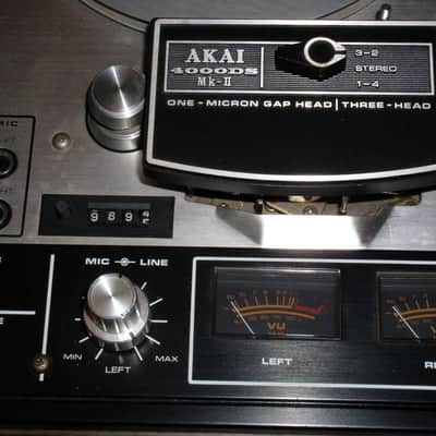 Akai 4000DS Mk II Reel To Reel Tape Deck Vintage 1970's Silver Panel image 4