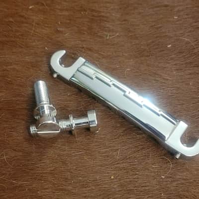 Gibson Lightning Bar Compensated Wraparound Tailpiece - Nickel image 3