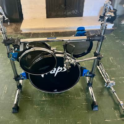Traps Drum Kit, Alesis DM10 Custom Accoustic/Electric 2025 - Black/Chrome with Blue Accents image 18