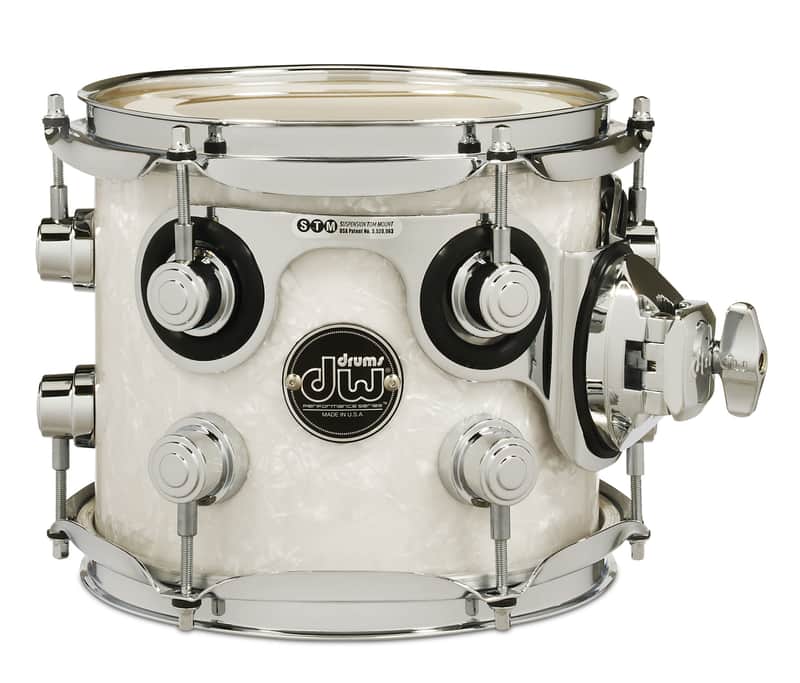 DW Performance Series Drum 8 in. Maple White Marine Pearl Tom image 1