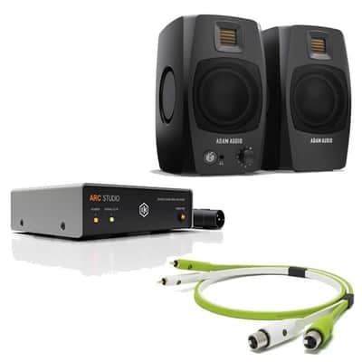 ADAM ZZ) D3V + ARC Studio 2.0m Cable Set (Black) (IK Multimedia