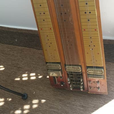 Vintage Steel Guitar / Parts Project Vintage Circa 1950,s Brown image 9