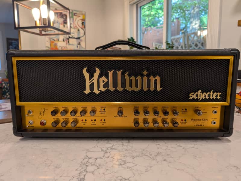 Schecter Guitar Research SYN100-HE Hellwin Stage 100W Tube Guitar Amp Head image 1