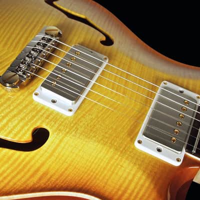 2013 Paul Reed Smith PRS Hollowbody II Artist Package w Piezo Brazilian Livingston Lemondrop image 7