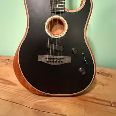 Fender Fender American Acoustasonic Stratocaster - Matte Black 2023 - Matte Black image 4