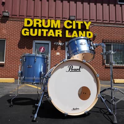 Pearl Masters Maple Complete MCT Series Chrome Contrail Lqr. 3pc Maple Shell Pack | (12, 14, 20") image 13
