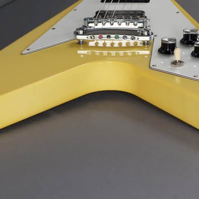 2007 Gibson Flying V Factor X Aged Classic White Ebony Neck & Hardshell Case image 5