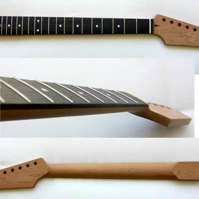 Roasted PADDLE-Head STRAT Neck /Unfinished/ Rosewood Fretboard/ 22 Medium JUMBO/ STRATOCASTER /w/Warmoth Nut (Fender) image 1