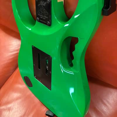 2017 Ibanez JEM777-LG Steve Vai 30th Anniversary Limited Edition with Pink Pickups Loch Ness Green image 15