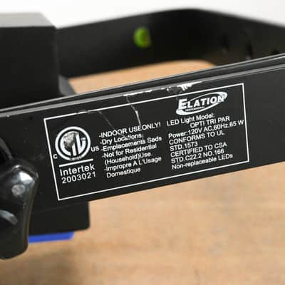 Elation OPTI TRI PAR 18 x 3W Tri Color LED Par CG012Q7 image 3