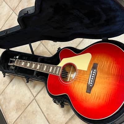 2025 Gibson Les Paul Parlor Acoustic-Electric Guitar Vintage Cherry Sunburst image 13
